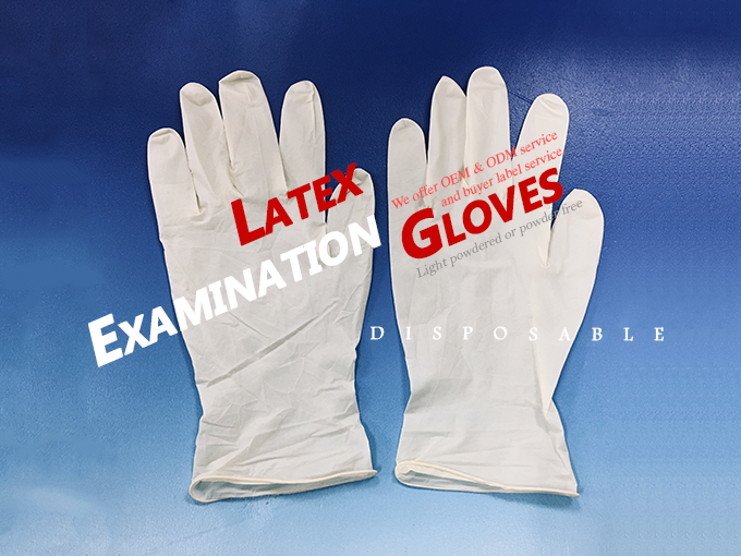 SAFINA GLOVE (GLOVE ASIA) | Dispoable Latex Examination Gloves - white blue SAFINA GLOVE (GLOVE ASIA) | Dispoable Latex Examination Gloves - white blue